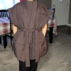 NWT chocolate brown GAP vest